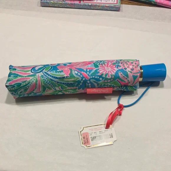 Lilly Pulitzer, Colorful Floral Umbrella - Picture 1 of 1